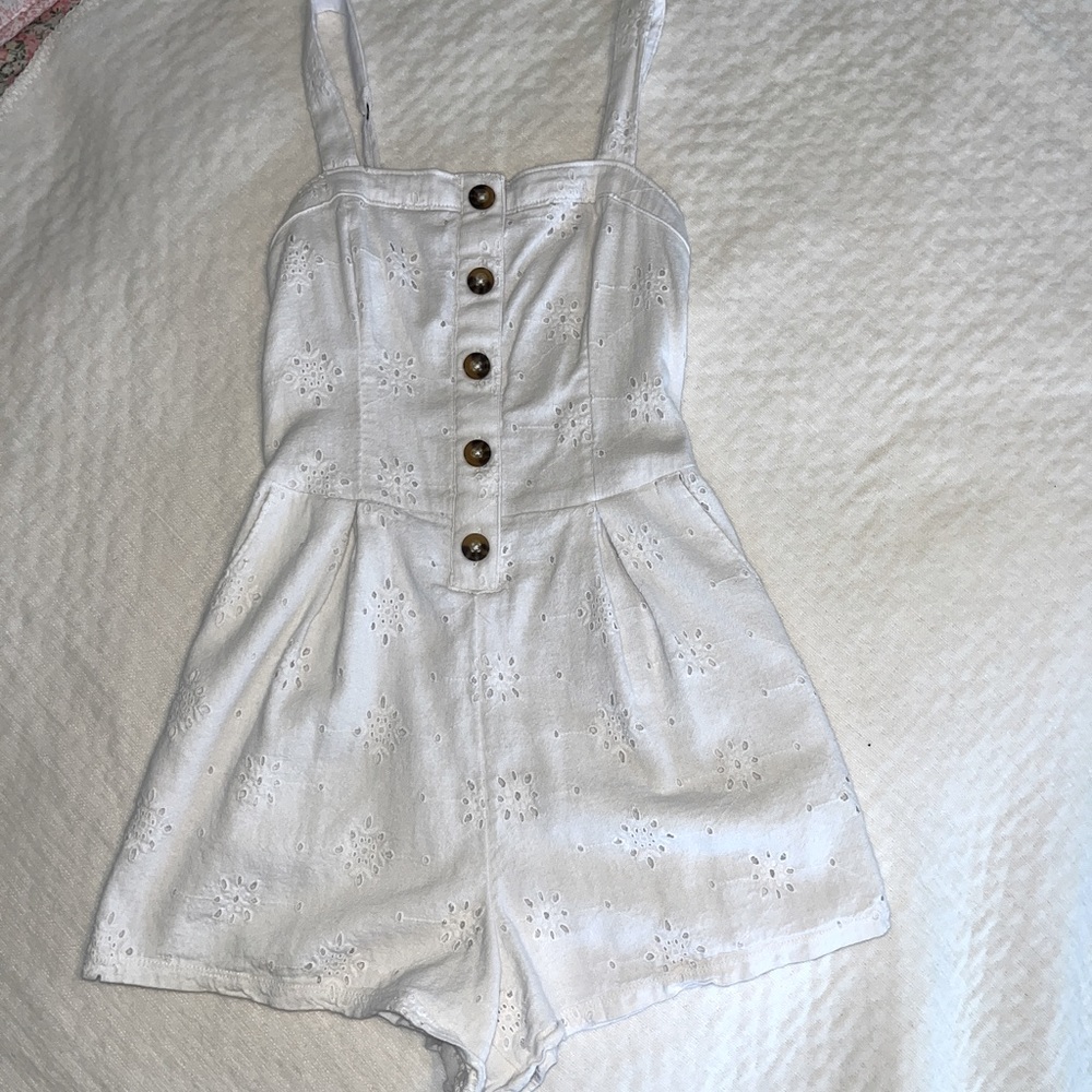 American Eagle white romper